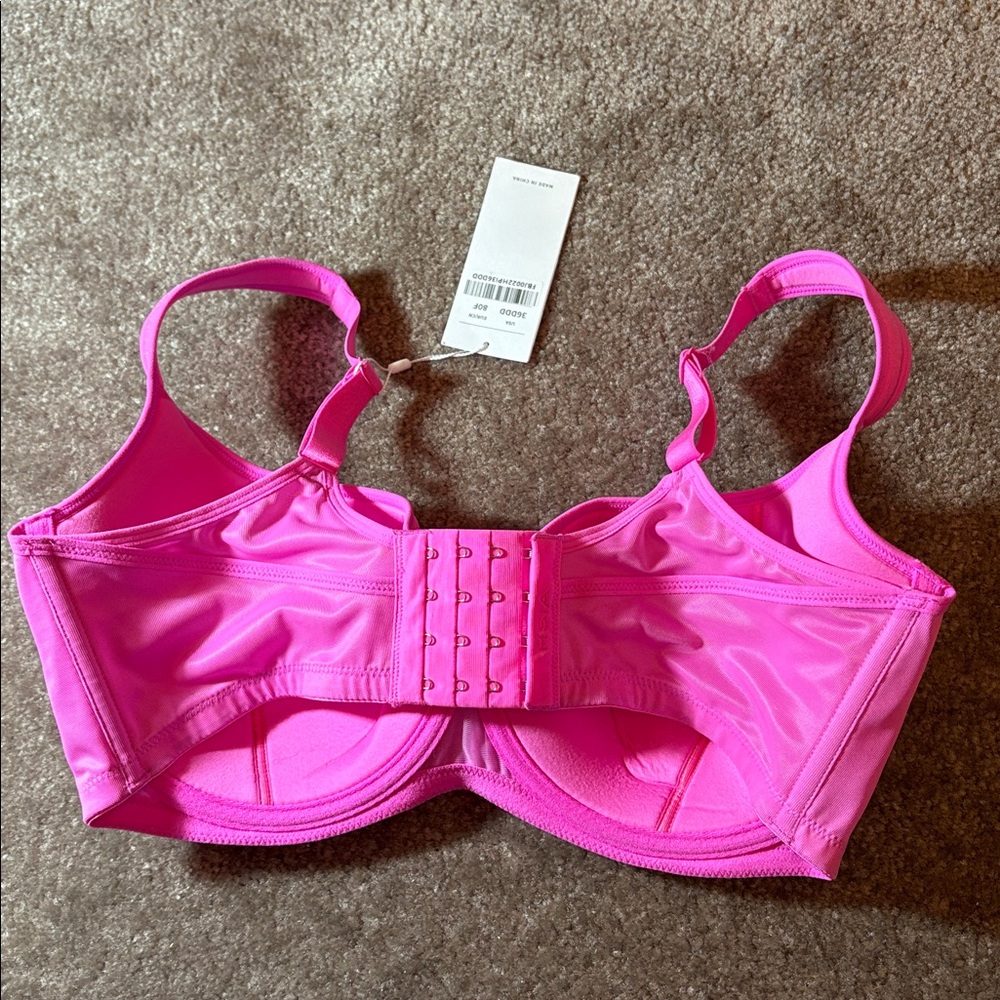 HSIA Starry Night plus size lightly padded pink Barbie Balconette bra - Picture 5 of 8